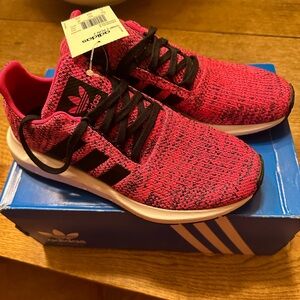 Adidas Youth Pink and Black Sneakers
